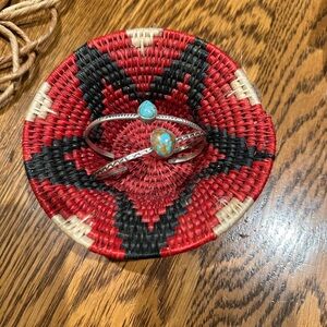 Native American Sterling & Turquoise Stacker Cuffs NWOT